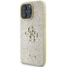 Guess Fixed Glitter 4G Logo Case για iPhone 16 Pro Max - Χρυσό