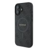 Guess Back Cover Δερματίνης / Δερμάτινο για iPhone 16 Plus - Μαύρο