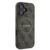 Guess Back Cover Δερμάτινο για iPhone 16 Plus - Καφέ