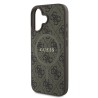 Guess Back Cover Δερμάτινο για iPhone 16 Plus - Καφέ