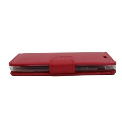 Θήκη flip με υποδοχή καρτών και δυνατότητα STAND για Samsung J5 2017 - κόκκινο