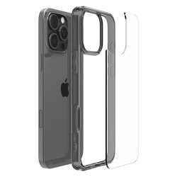 Spigen Ultra Hybrid Back Cover Πλαστικό Space Crystal για iPhone 16 Pro - Μαύρο