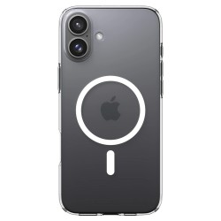 Θήκη Spigen Liquid Crystal Λευκή για iPhone 16 Plus, με μπροστινή και πίσω όψη