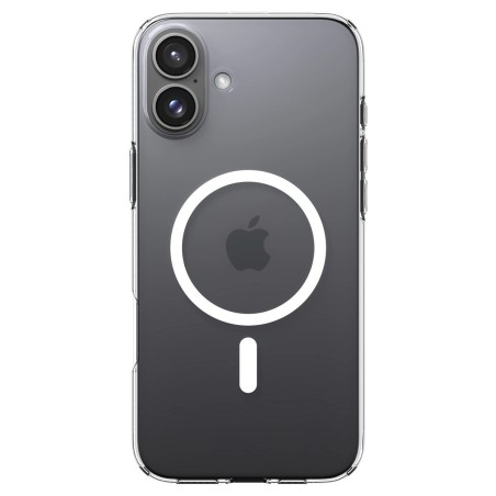Θήκη Spigen Liquid Crystal Λευκή για iPhone 16 Plus, με μπροστινή και πίσω όψη