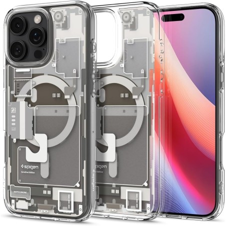Πλαστική θήκη Spigen Ultra Hybrid Zero One για iPhone 16 Pro Max σε Natural Titanium.