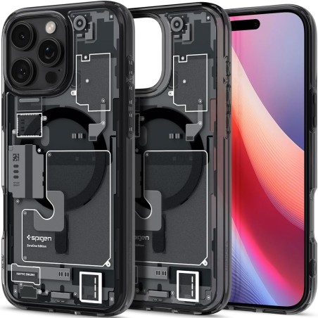 Πλαστική θήκη Spigen Ultra Hybrid Zero One για iPhone 16 Pro Max σε μαύρο χρώμα.
