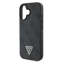 Guess Back Cover Δερμάτινο για iPhone 16 Plus - Μαύρο