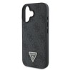 Guess Back Cover Δερμάτινο για iPhone 16 Plus - Μαύρο