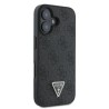 Guess Back Cover Δερμάτινο για iPhone 16 Plus - Μαύρο