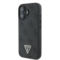 Guess Back Cover Δερμάτινο για iPhone 16 Plus - Μαύρο