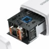 Baseus Φορτιστής Compact με USB-A και Type-C 20W - Λευκό