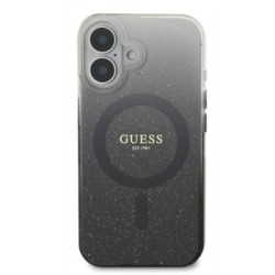 Guess Magsafe “Glitter Gradient” Hard Case Θήκη προστασίας από σκληρό πλαστικό – iPhone 16 Μαύρο – GUHMP16SHGRCELK