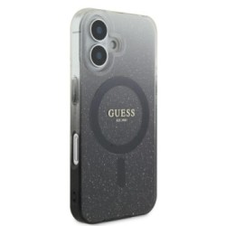 Guess Magsafe “Glitter Gradient” Hard Case Θήκη προστασίας από σκληρό πλαστικό – iPhone 16 Μαύρο – GUHMP16SHGRCELK