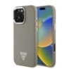 Guess Magsafe “Triangle Logo” Grained PU Case Θήκη προστασίας από δερματίνη – iPhone 16 Pro Καφέ – GUHMP16LPGTSPSW