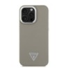 Guess Magsafe “Triangle Logo” Grained PU Case Θήκη προστασίας από δερματίνη – iPhone 16 Pro Καφέ – GUHMP16LPGTSPSW