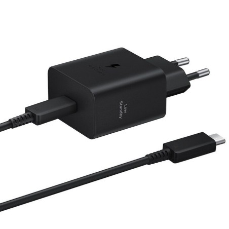 Φορτιστής Samsung 45W Μαύρος (EP-T4511X) με USB-C για γρήγορη φόρτιση.