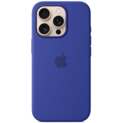 Apple Silicone Case with MagSafe για iPhone 16 Pro σε Ultramarine χρώμα.