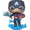 Funko Pop! Marvel: Avengers Endgame - Captain America With Broken Shield  Mjolnir 573 Bobble-Head Vinyl Figure φιγούρα