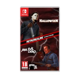 NSW Halloween and Ash vs Evil Dead Retro Realms Double Feature εξώφυλλο