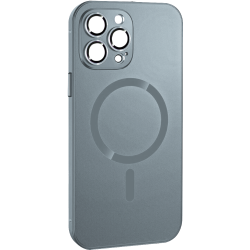 ObaStyle Metal Effect Magnetic Soft Cover Case για Apple iPhone 14 Pro - Γαλάζιο