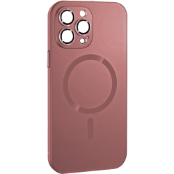 ObaStyle Metal Effect Magnetic Soft Cover Case για Apple iPhone 12 Pro - Ροζ Χρυσό