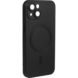 ObaStyle Metal Effect Magnetic Soft Cover Case για Apple iPhone 13 - Μαύρο