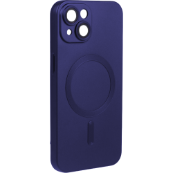 ObaStyle Metal Effect Magnetic Soft Cover Case για Apple iPhone 13 - Μπλε Μαρίν