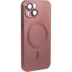 ObaStyle Metal Effect Magnetic Soft Cover Case για Apple iPhone 13 - Ροζ Χρυσό