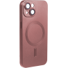 ObaStyle Metal Effect Magnetic Soft Cover Case για Apple iPhone 13 - Ροζ Χρυσό