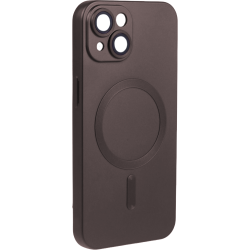 ObaStyle Metal Effect Magnetic Soft Cover Case για Apple iPhone 13 - Γραφίτης