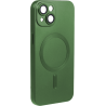 ObaStyle Metal Effect Magnetic Soft Cover Case για Apple iPhone 13 - Πράσινο