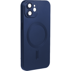 ObaStyle Metal Effect Magnetic Soft Cover Case για Apple iPhone 11 - Μπλε Μαρίν
