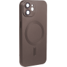 ObaStyle Metal Effect Magnetic Soft Cover Case για Apple iPhone 11 - Γραφίτης