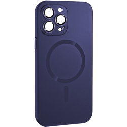 ObaStyle Metal Effect Magnetic Soft Cover Case για Apple iPhone 15 Pro - Μπλε Μαρίν