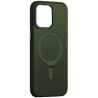 MLK+ Semiclear Magnetic Hard Stand Case για Apple iPhone 13 - Σκούρο Πράσινο