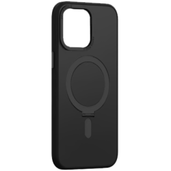 MLK+ Semiclear Magnetic Hard Stand Case για Apple iPhone 13 Pro - Μαύρο