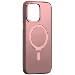MLK+ Semiclear Magnetic Hard Stand Case για Apple iPhone 13 Pro - Ροζ