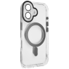 MLK+ Magnetic Clear Cover Case για iPhone 16 Plus - Μαύρο