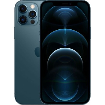 Μεταχειρισμένο Apple iPhone 12 Pro 128GB - Pacific Blue μπροστινή και πίσω όψη