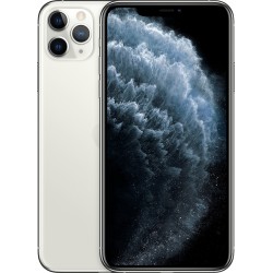 Μεταχειρισμένο Apple iPhone 11 Pro Max 256GB - Silver μπροστινή και πίσω όψη
