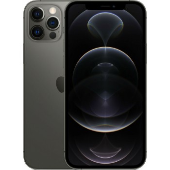 Μεταχειρισμένο Apple iPhone 12 Pro 128GB - Graphite μπροστινή και πίσω όψη