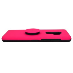 Θήκη ενισχυμένη Tough Armor με Pop Socket για Samsung S9 Plus - ροζ