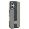 Guess Translucent IML 4G Middlestripe Case Θήκη προστασίας από σιλικόνη – iPhone 16 Μαύρο – GUHCP16SHS4PPK