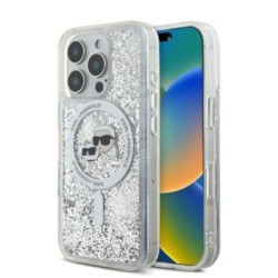 Karl Lagerfeld Magsafe Ringstand Liquid Glitter Hard Case Θήκη προστασίας από σκληρό πλαστικό – iPhone 16 Pro Glitter Διάφανη –