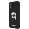 Karl Lagerfeld Magsafe Karl's Head Print Case Θήκη προστασίας από σιλικόνη – iPhone 16 Μαύρο – KLHMP16SSKHPPLK