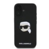 Karl Lagerfeld Magsafe Karl's Head Print Case Θήκη προστασίας από σιλικόνη – iPhone 16 Μαύρο – KLHMP16SSKHPPLK