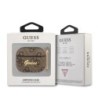Guess Script Metal Logo Collection Θήκη προστασίας από δερματίνη για Apple Airpods 3 Καφε