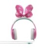 eKids Minnie Mouse Ενσύρματα Ακουστικά με ασφαλή μέγιστη ένταση ήχου για παιδιά και εφήβους MM-140 Ροζ/Λευκό