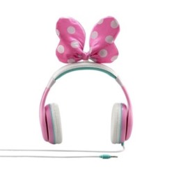 eKids Minnie Mouse Ενσύρματα Ακουστικά με ασφαλή μέγιστη ένταση ήχου για παιδιά και εφήβους MM-140 Ροζ/Λευκό