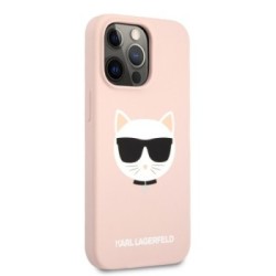 Karl Lagerfeld 3D Rubber Case Choupette's Head Θήκη προστασίας από σιλικόνη – iPhone 13 Pro Max Ροζ - KLHCP13XSLCHLP